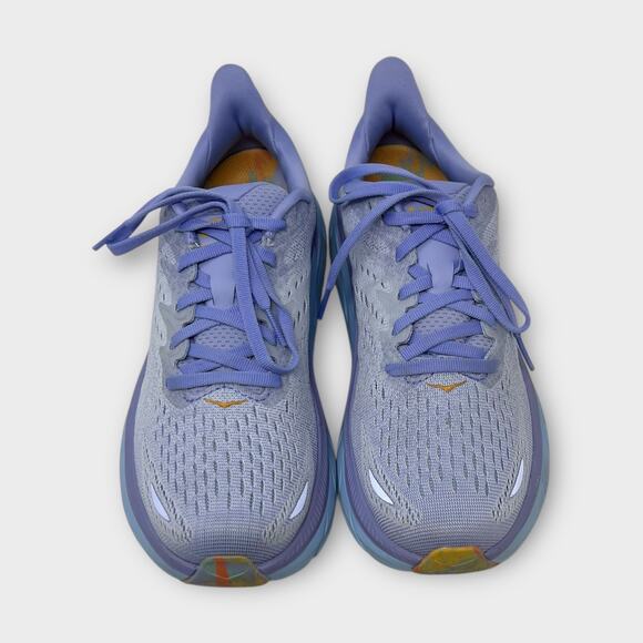 Hoka Clifton 8 Athletic Running Shoes in Baby Lavender/Smoke Green Size 7.5B - Picture 5 of 16